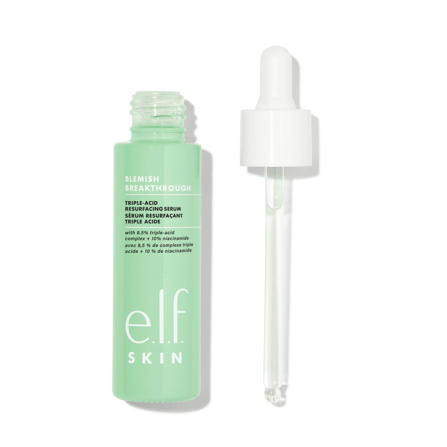 e.l.f. SKIN Blemish Breakthrough Triple-Acid Resurfacing Serum, Hydrating Night Serum For Fighting Blemishes, Helps Improve Skin Tone & Texture Beauty & Personal Care e.l.f.
