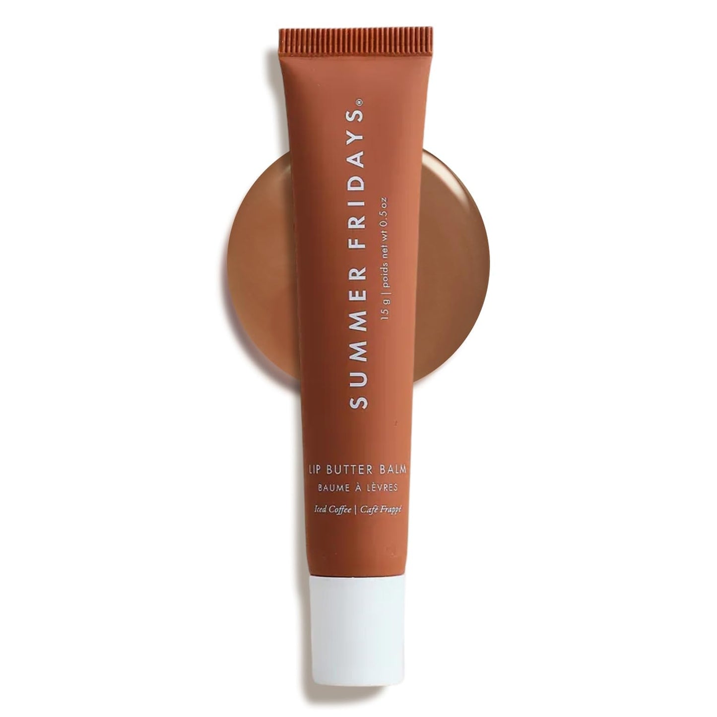 Summer Fridays Tinted Lip Butter Balm - Conditioning Vegan Lip Balm for Instant Moisture, Shine & Hydration - Sheer-Tinted, Soothing Skincare - Iced Beauty & Personal Care Summer Fridays