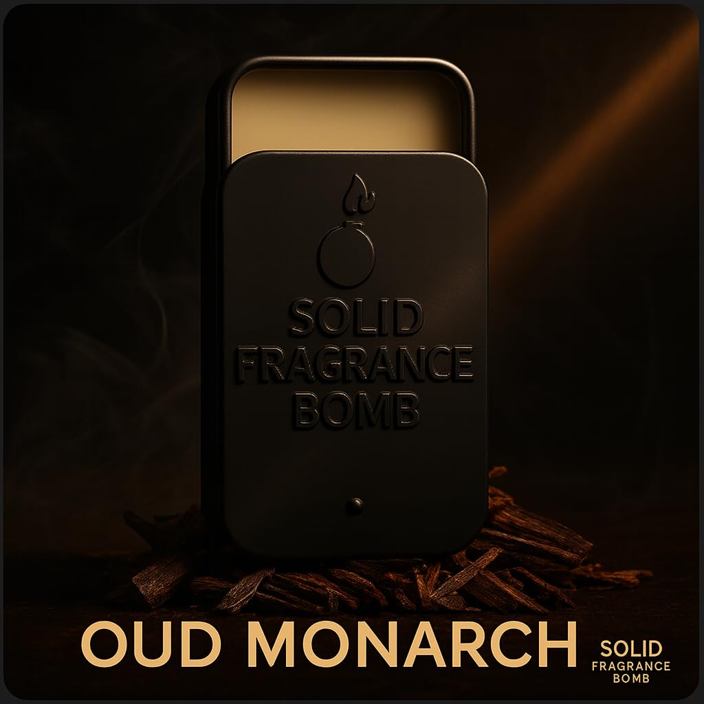 Solid Fragrance Bomb - Premium All-Natural Solid Cologne for Men & Women | Long-Lasting, TSA-Safe, Alcohol-Free, Halal, Handmade Travel Fragrance Balm Beauty & Personal Care Solid Fragrance Bomb