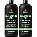 INFINA ESSENTIALS Rosemary Oil Shampoo and Conditioner Set | 16 fl oz Each | with Batana Oil & Biotin | Sulfate-Free Thickening Formula for Thinning Beauty & Personal Care INFINA ESSENTIALS