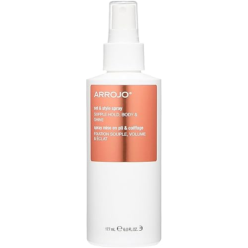 ARROJO Set & Style Hair Spray - Blow Dry Spray To Create Body, Shine, Hold - Hair Shine Spray For Blow-Drying -Hair Setting - Anti Frizz Hair Products Beauty & Personal Care ARROJO