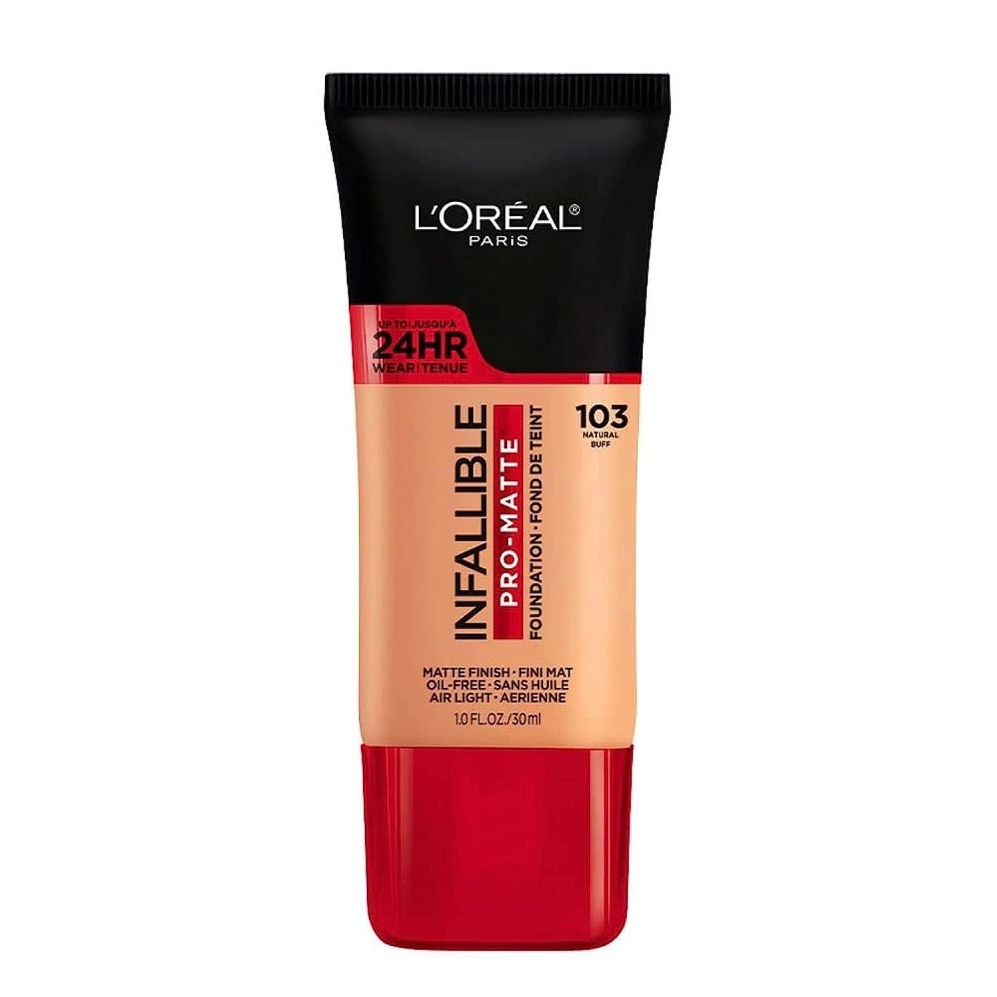 L'Oreal Paris Cosmetics Makeup Infallible Pro-Matte Liquid Longwear Foundation, Natural Buff, 1 fl oz. Beauty and Personal Care L'Oreal Paris
