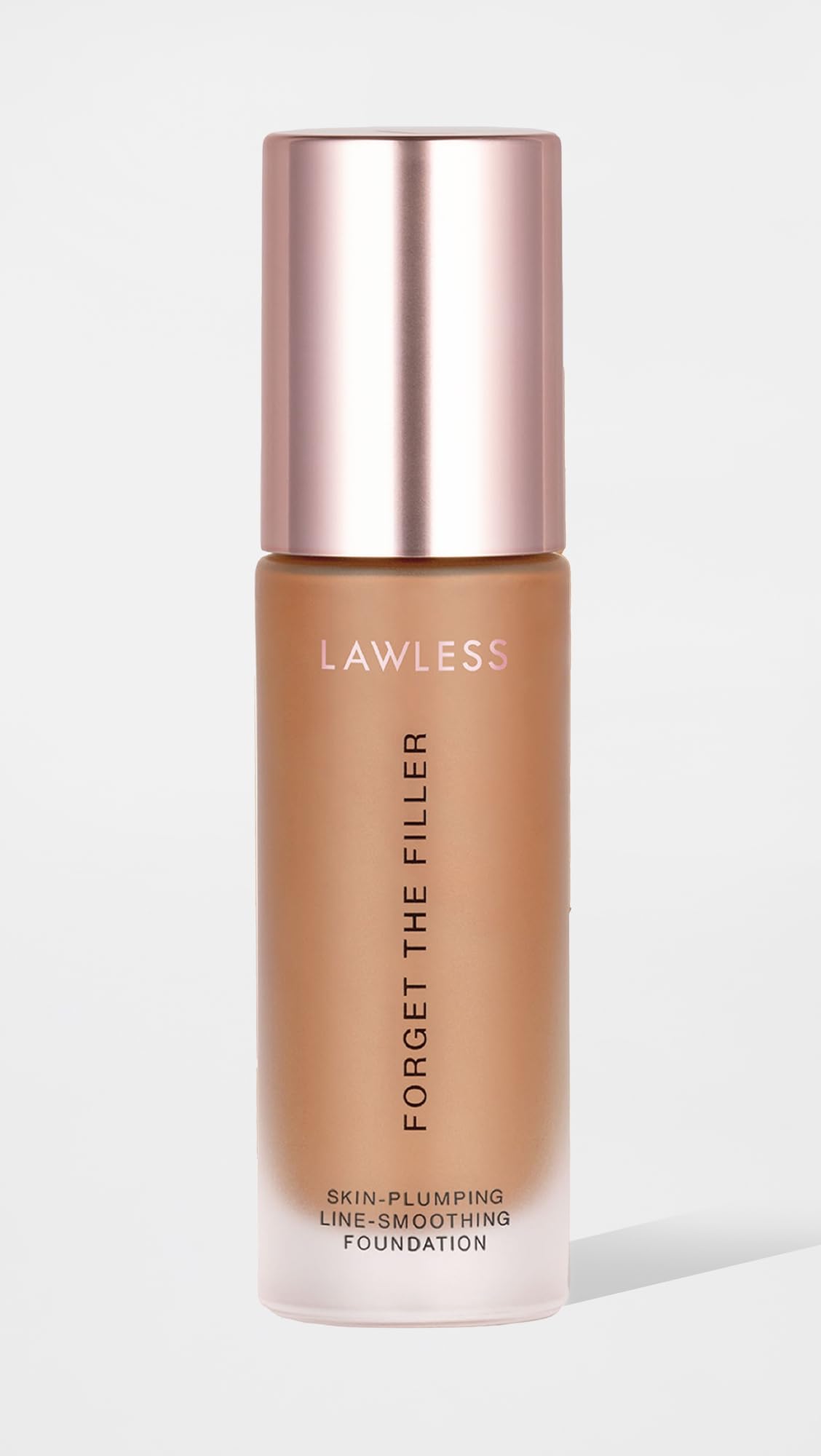 LAWLESS Women's Forget the Filler Skin-Plumping Line-Smoothing Foundation, 17T, tan with neutral-warm undertones, 1.0 Ounce