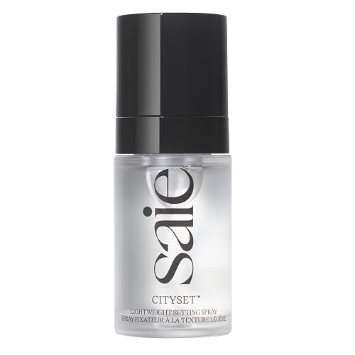 Saie Mini CitySet Makeup Setting Spray - Non-Aerosol Face Mist - 16-Hour Hydrating Setting Spray - Natural, Dewy Finish - Ultra-Fine, Non-Comedogenic Beauty & Personal Care Saie