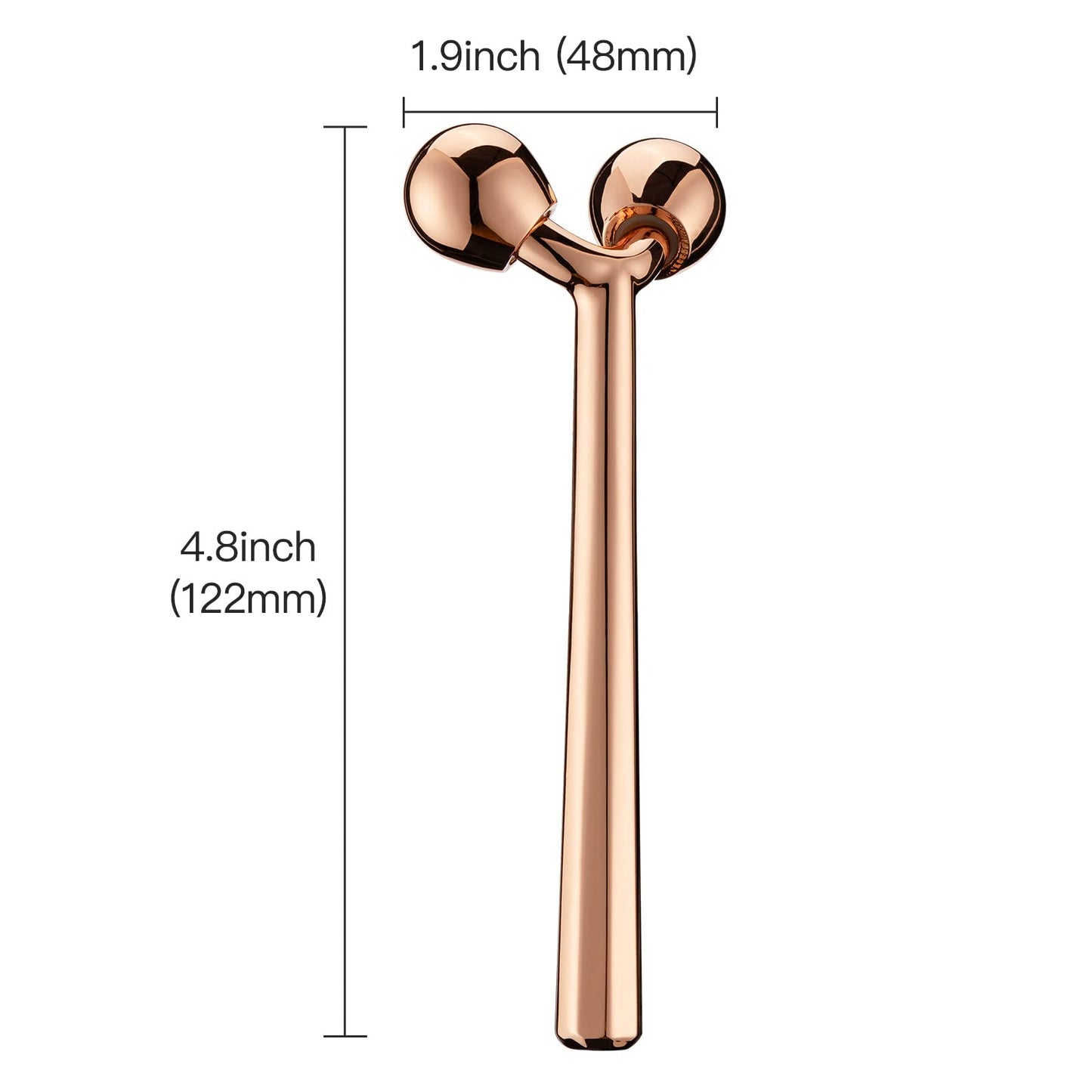 Tekson Face Roller, Facial Metal Massager, Massage Tool for face (Rose) Beauty & Personal Care Tekson