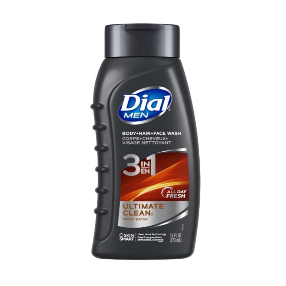 Dial Men Ultimate Clean Hair Body Wash, 16 Ounce, 3 Pack Beauty & Personal Care Dial