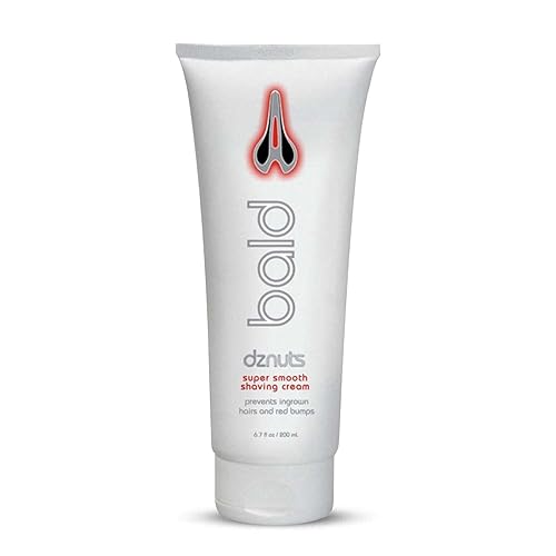 dznuts - Bald Super Smooth Shaving Cream - Prevents Ingrown Hairs and Razor Bumps, Cooled and Moisturized Skin - 6.7 fl. oz, 1 Pack Beauty & Personal Care dznuts