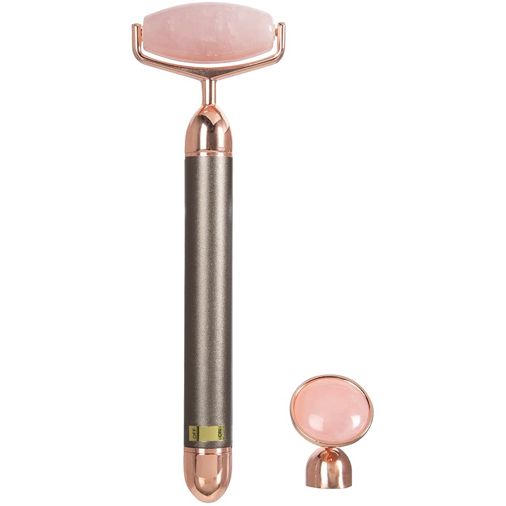 ForPro Professional Collection Electric Face Roller & Eye Massager, 2 in 1 Vibrating Skin Care Tool, Rose Quartz Beauty & Personal Care ForPro Professional Collection