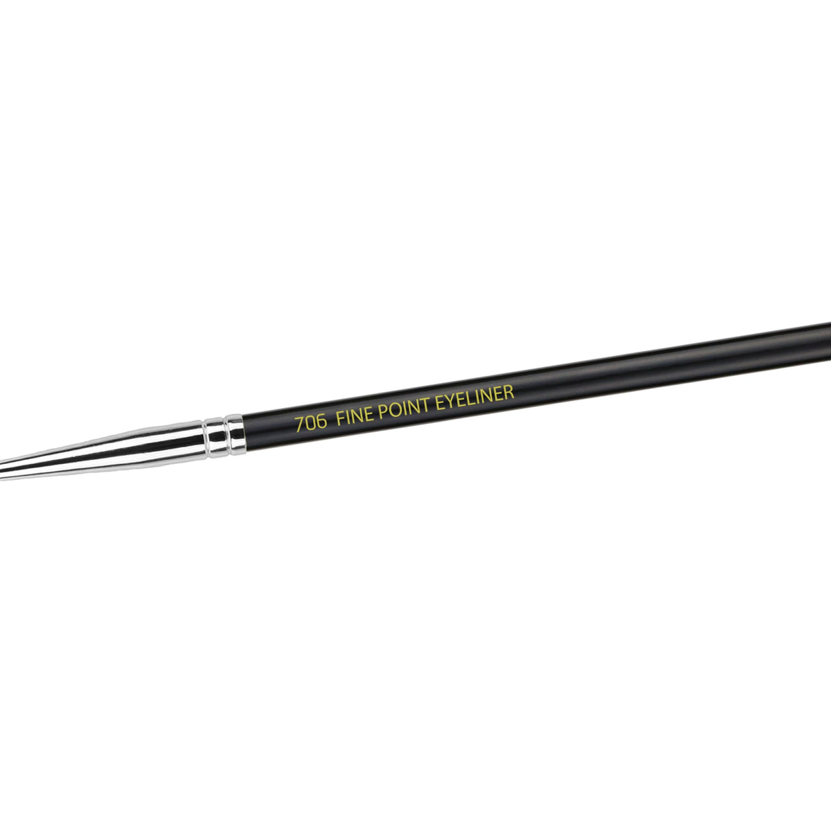 Bdellium Tools Professional Makeup Brush - Maestro Series 706 Fine Point Eyeliner - With Soft Synthetic Fibers, For Lining the Eyes (Black, 1pc)