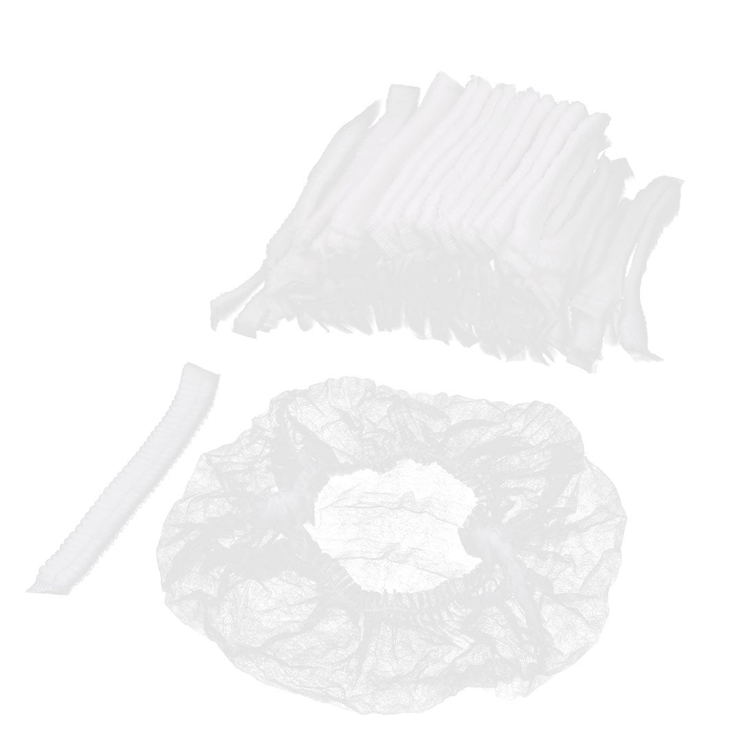 Ruilogod Non-woven Hotel Travelling Disposable Stretchy Band Hair Net Shower Caps 100pcs White (id: f18 fd4 b39 8ac b86 Beauty and Personal Care Ruilogod