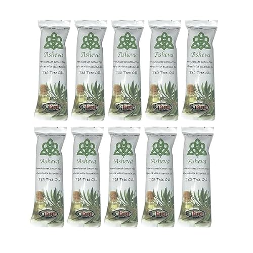Asheva 8" x 9" Individually Wrapped Oshibori Disposable Towels - Luxurious Moist Cotton Hot/Cold Refreshment Towel - Lavender, Lemon, or Tea Tree Beauty & Personal Care GBM