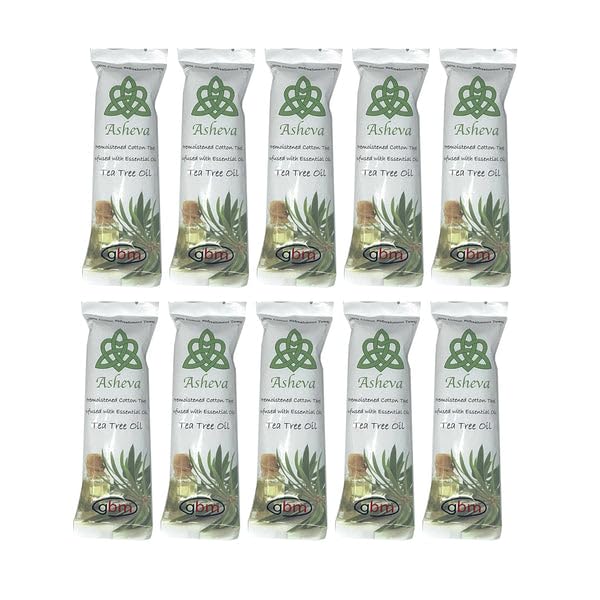 Asheva 8" x 9" Individually Wrapped Oshibori Disposable Towels - Luxurious Moist Cotton Hot/Cold Refreshment Towel - Lavender, Lemon, or Tea Tree Beauty & Personal Care GBM