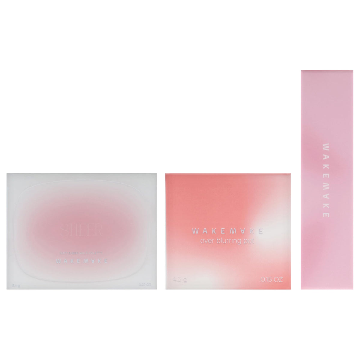 Wakemake Kit by Wakemake for Women - 3 Pc Kit 0.22oz Makeup - 02 Lasy Rose, 0.15oz Makeup - 05 India Rose, 0.12oz Lipstick - 06 Moon Away