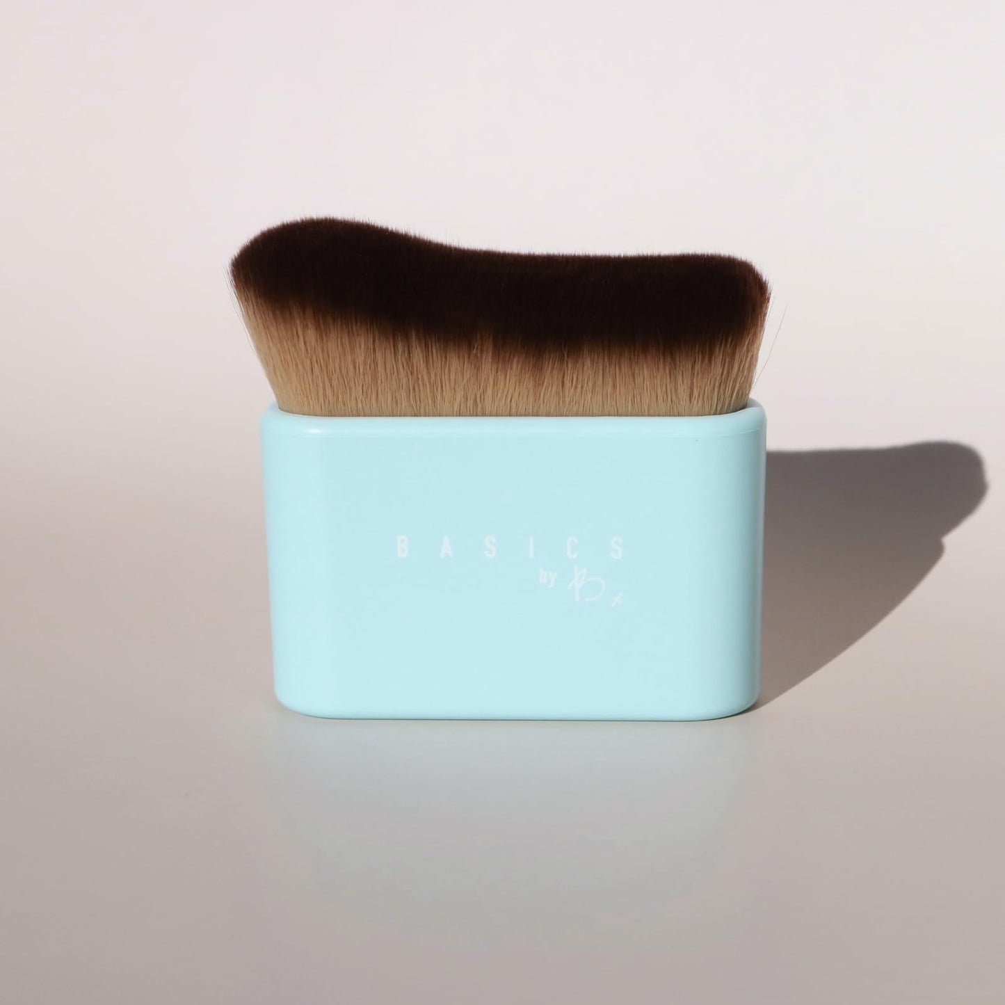 Basics by B - Body Glow Brush - Mess-Free Application Tool - Soft, Densely Packed Bristles to Buff + Blend - Vegan, Cruelty-Free Beauty and Personal Care Basics by B