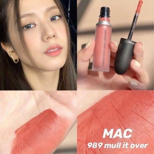 Powder Kiss Liquid Lipcolor - 989 Mull It Over by MAC for Women - 0.17 oz Lipstick Beauty & Personal Care MAC