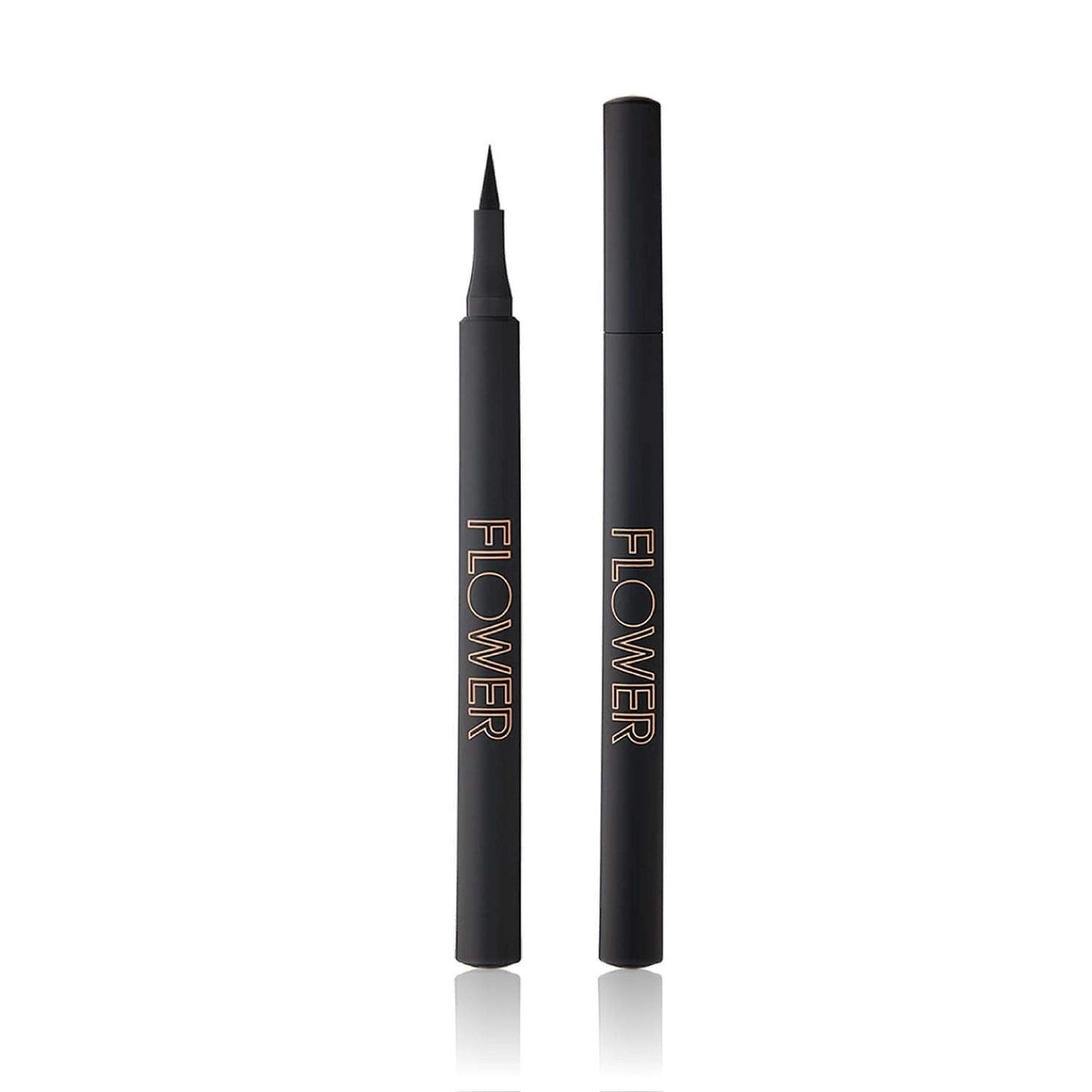 FLOWER BEAUTY By Drew Barrymore Forever Wear Winged Eyeliner - Long-Lasting + Smudge-Proof - Liquid Eyeliner + Winged Applicator (All-Nighter) Beauty & Personal Care FLOWER BEAUTY