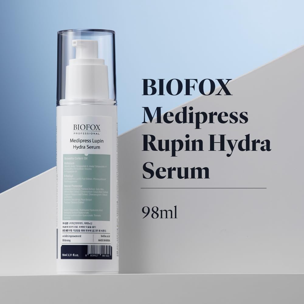 BIOFOX Medipress Rupin Hydra Serum 98ml - NMF-Inspired Moisture Boosting Serum with Lupine Protein, Peptides & Aquaporin Complex for Soft Beauty & Personal Care KPRODUCT4U