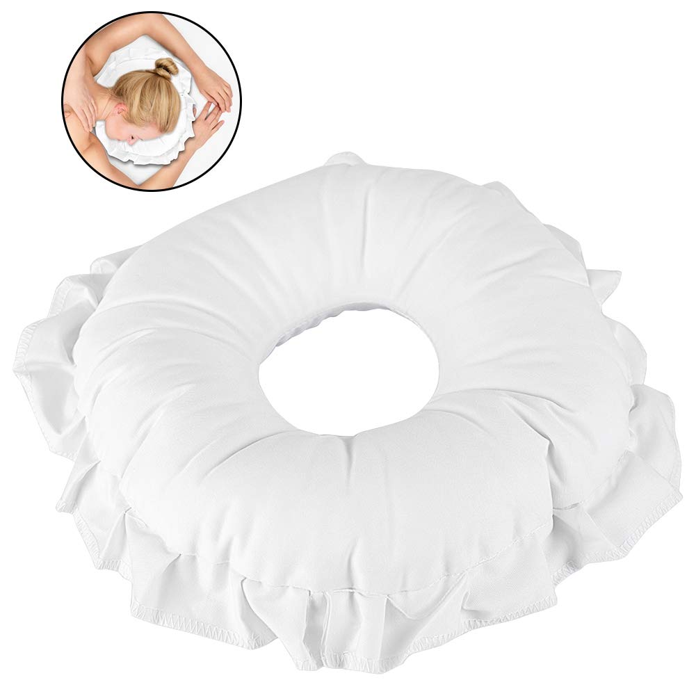 Salmue Rest Pillow, Polyester Face Relax Pillow SPA Salon Massage Hollowed Pillow Nap Rest Cushion, Pillow Microfiber Bath Pillows Material Waterproof Beauty and Personal Care Salmue