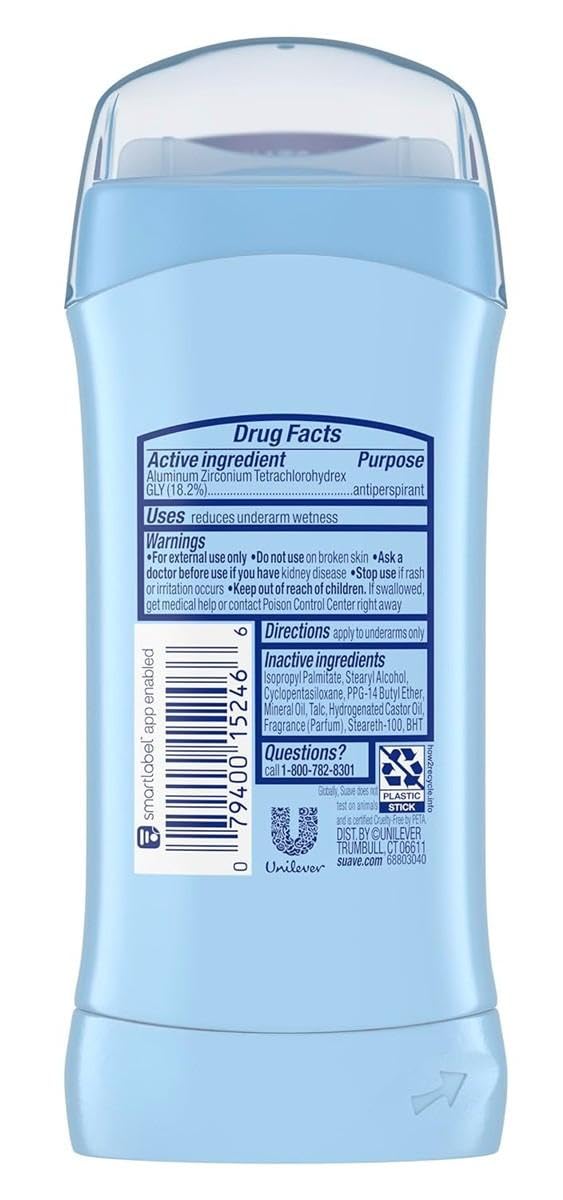 Suave Deodorant 2.6 Ounce 24Hr Tropic Paradise Invis. Solid (76ml) (2 Pack) Beauty and Personal Care Suave