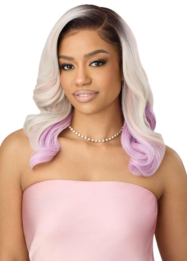 Outre Airtied 100% Fully Hand-Tied Wig - Human Hair Blend - Soft Curls 18” (TIRAMISU)