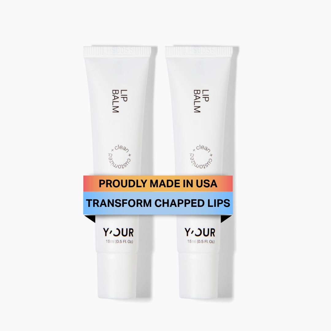Y’OUR Intensive Healing Lip Balm for Dry Chapped Lips - Deeply Hydrating Lip Treatment - Hyaluronic Acid, Shea Butter & Rosehip Oil - Repairing Beauty and Personal Care Y'OUR