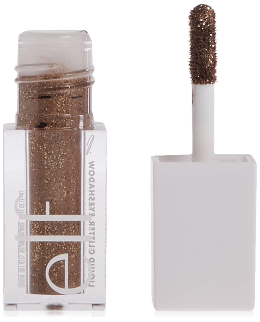 e.l.f. Liquid Glitter Eyeshadow, Long Lasting, Quick-Drying, Opaque, Gel-Based Eyeshadow For Creating High-Impact, Multi-Dimensional Eye Looks, Copper Beauty & Personal Care e.l.f.