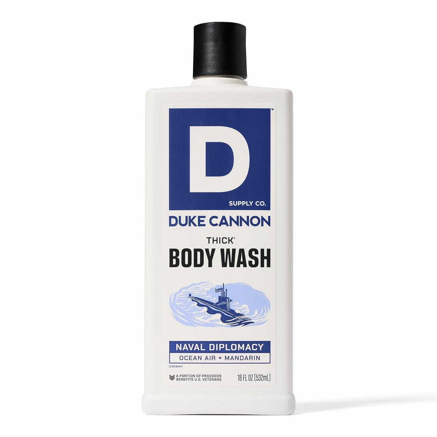 Duke Cannon Supply Co. Thick High Viscosity Body Wash - 3X Thicker, Cleansing Shower and Bath Gel, Mineral-Enriched Body Wash - Citrus Musk + Beauty & Personal Care Duke Cannon Supply Co.