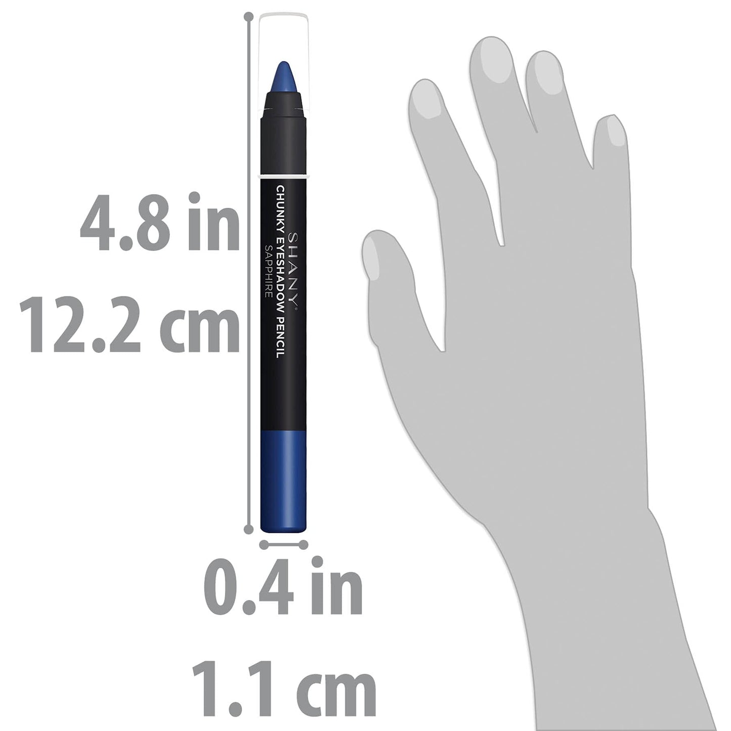 SHANY Chunky Eyeshadow Eye Pencil With Vitamin E & Aloe Vera - SAPPHIRE Beauty & Personal Care SHANY