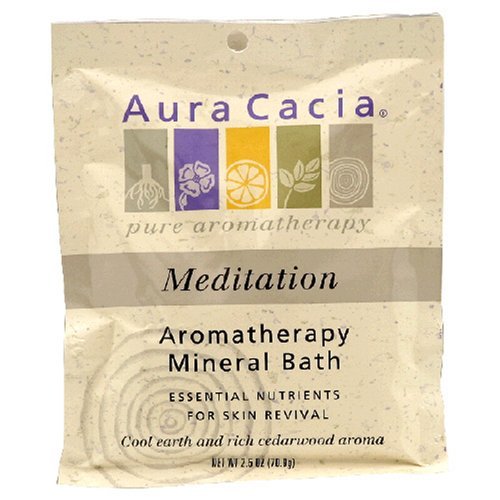 A/C Cedarwood Mineral Bat Size 2.5z Aura Cacia Meditating Cedarwood Aromoatherapy Mineral Bath 2.518 Beauty and Personal Care Aura Cacia