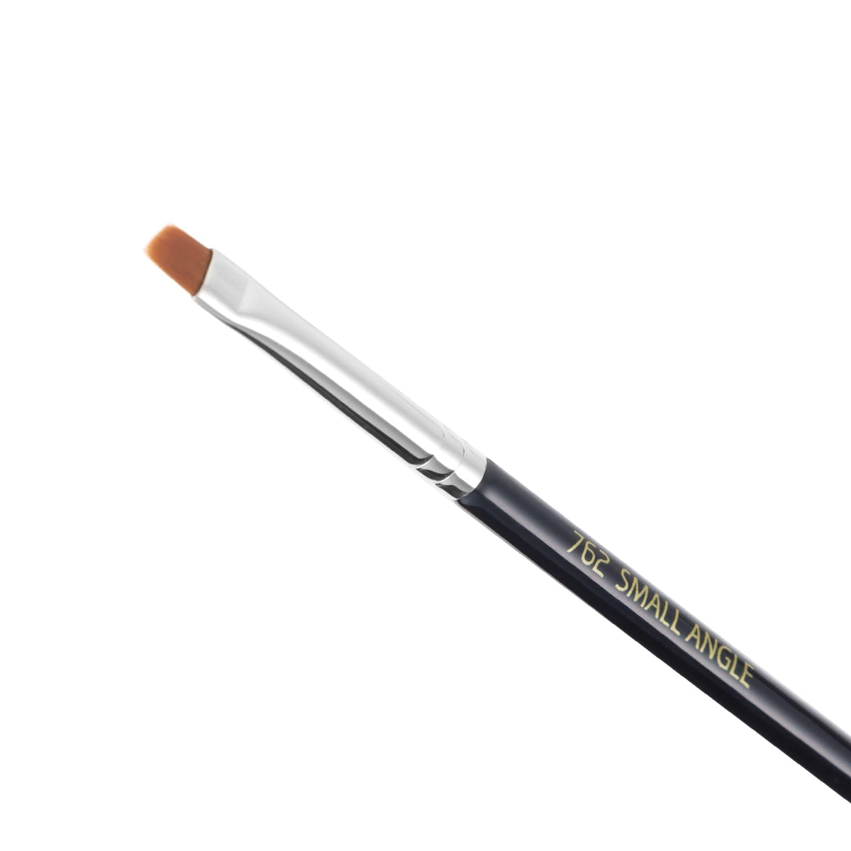 Bdellium Tools Professional Makeup Brush - Maestro Series 762 Small Angle - With Soft Synthetic Fibers, For Shaping & Filling Eyebrows (Black, 1pc)