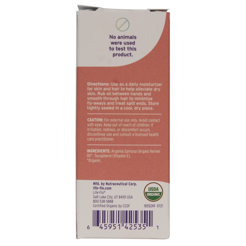 LIFE-FLO Pure Argan Oil | Certified Organic, Cold Pressed | Intensify Hair Shine and Softness & Minimize Split Ends | Skin Moisturizer | 4oz Beauty & Personal Care LIFE-FLO
