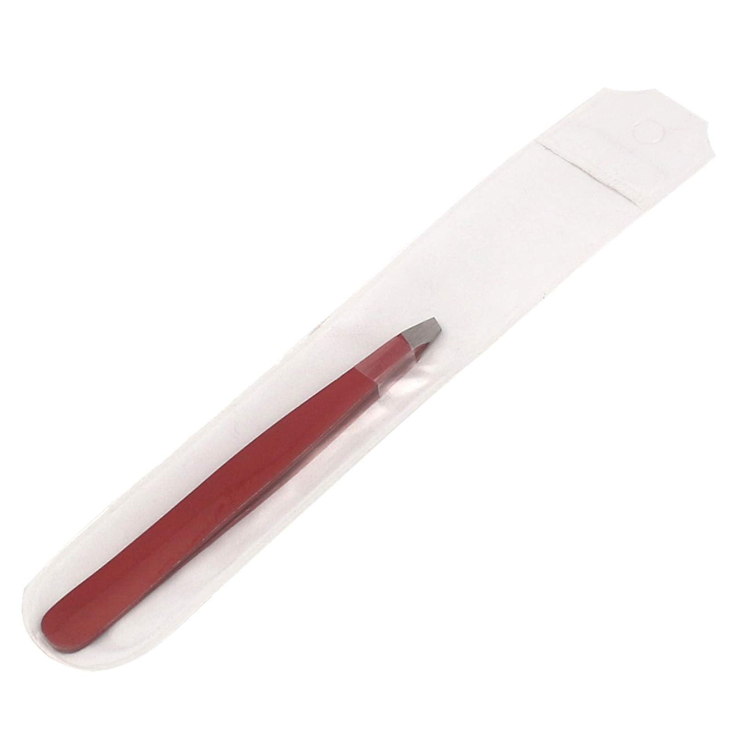 Precise Canada Red Slant Tweezers - Professional Stainless Steel Slant Tip Tweezer - The Best Precision Eyebrow Tweezers For Your Daily Beauty Beauty and Personal Care PRECISE CANADA