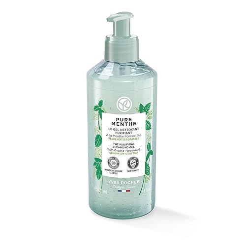yves roche france Yves Rocher Purifying Cleansing Gel for Combination and Oily Skin - Pure Menthe (13.1 fl.oz.) (16254) Beauty & Personal Care yves roche france