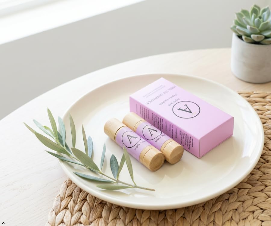 Organic Lip Balm Set of 2 - Dr. Formulated, Deep Healing & Long Lasting Moisture, Cruelty Free, Natural Lip Balm with Beeswax & Shea Butter, Repairs Beauty and Personal Care Angel's Touch