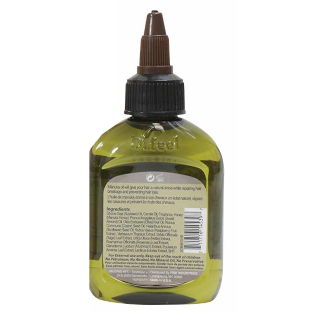 Difeel Manuka Hair Oil Blend - Travel Size 2.5 oz.