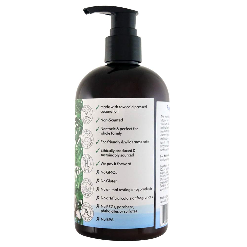 Coco Fiji Face & Body Lotion Infused With Coconut Oil | Lotion for Dry Skin | Moisturizer Face Cream & Massage Lotion for Women & Men | Fragrance Free Beauty & Personal Care Organic Fiji