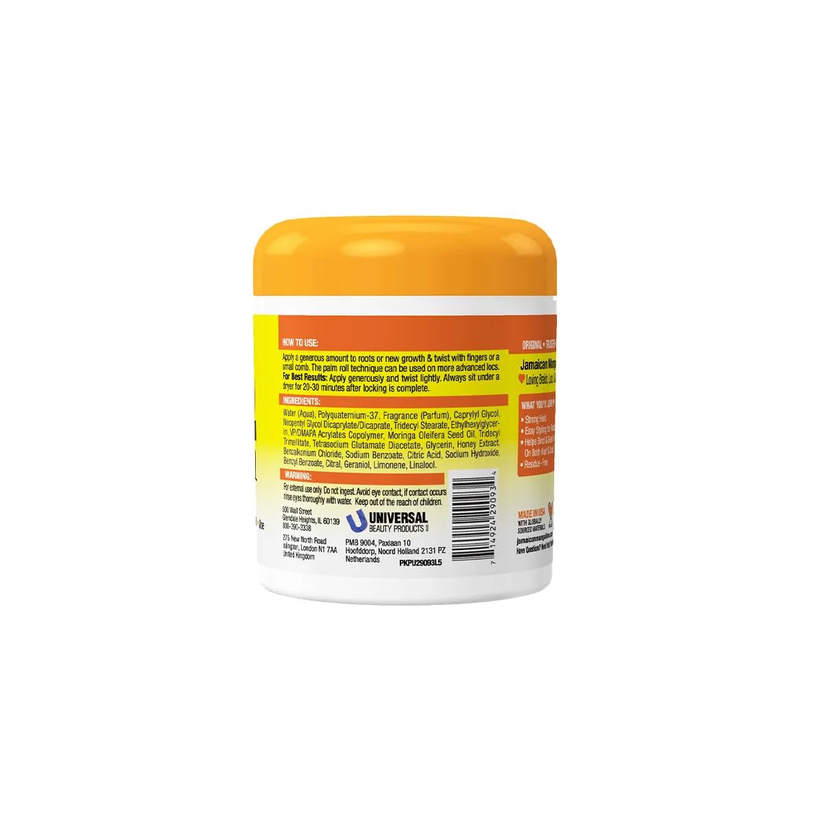 Jamaican Mango & Lime Love Your Locs Resistant Formula Locking Gel - Extra Hold, Non-Flaking Gel for Locs, Braids & Twists Long-Lasting Beauty & Personal Care Jamaican Mango & Lime