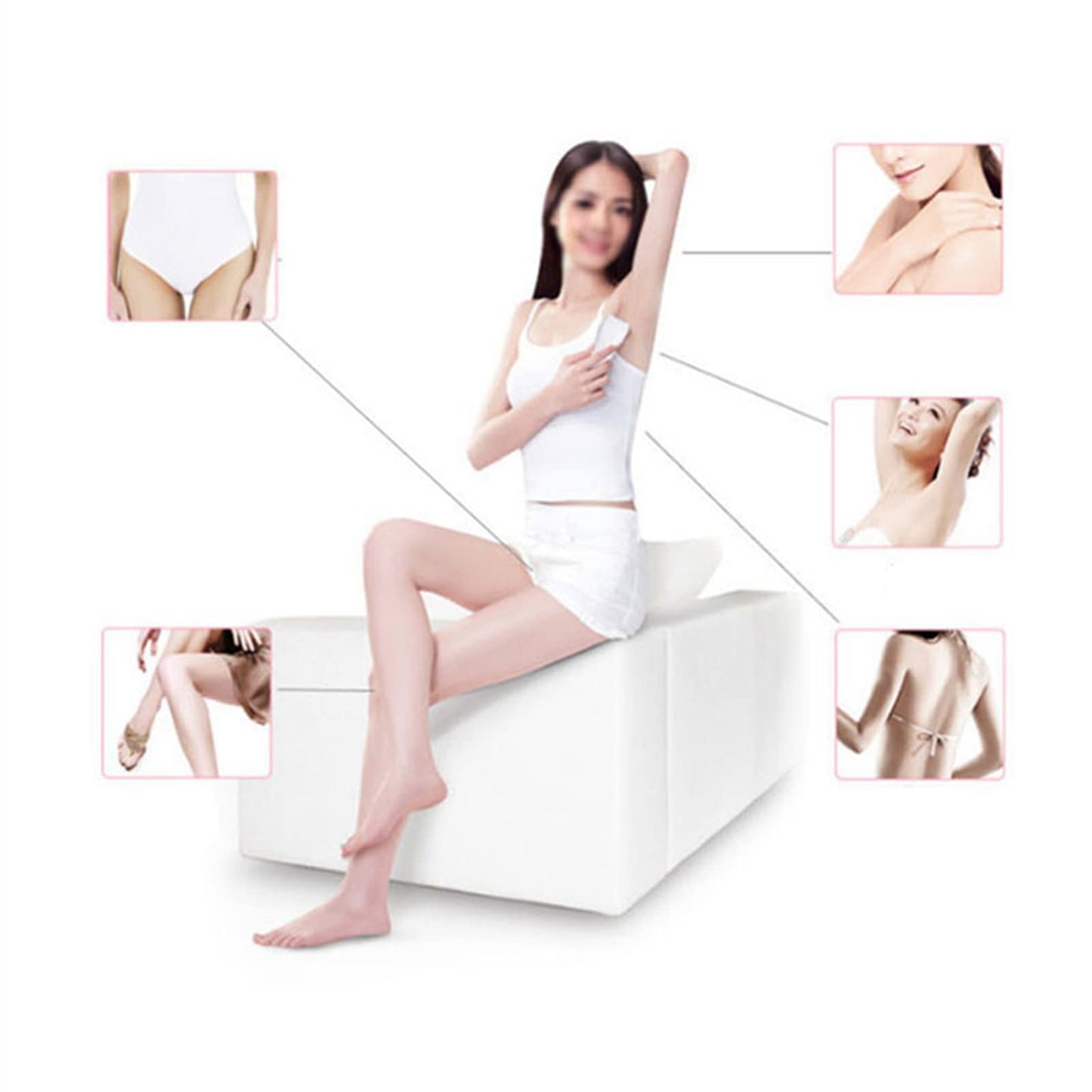 Rechargeable Hypoallergenic Portable Electric Hair Epilator for Smooth Hair Removal Beauty and Personal Care ZJchao