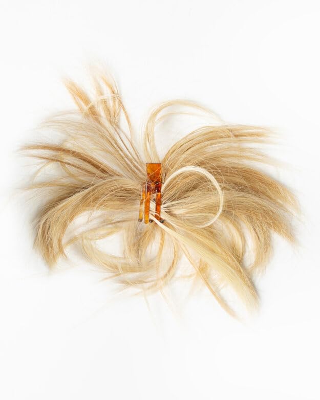 HairDo Spiky Hair Clip-In Textured Playful Color R6/30H Chocolate Copper 3.5-4.5" Length 3 Pronged Attachment Tru2Life Heat Friendly Synthetic Fiber