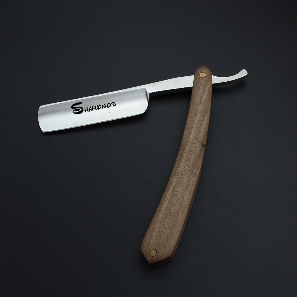 Men's beauty razor straight razor manual classic wood handle hairdresser or personal professional scraper Beauty and Personal Care SHARONDS