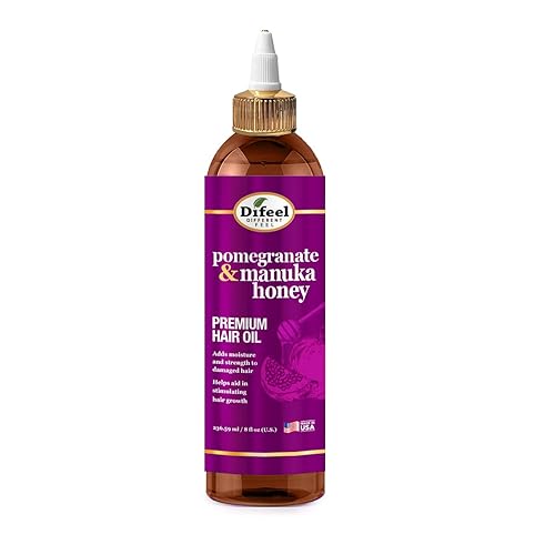 Difeel Pomegranate & Manuka Honey Premium Hair Oil 8 oz. - Growth Stimulating, Moisturizing & Strengthening Hair Oil for Dry, Damaged Hair Beauty & Personal Care Difeel
