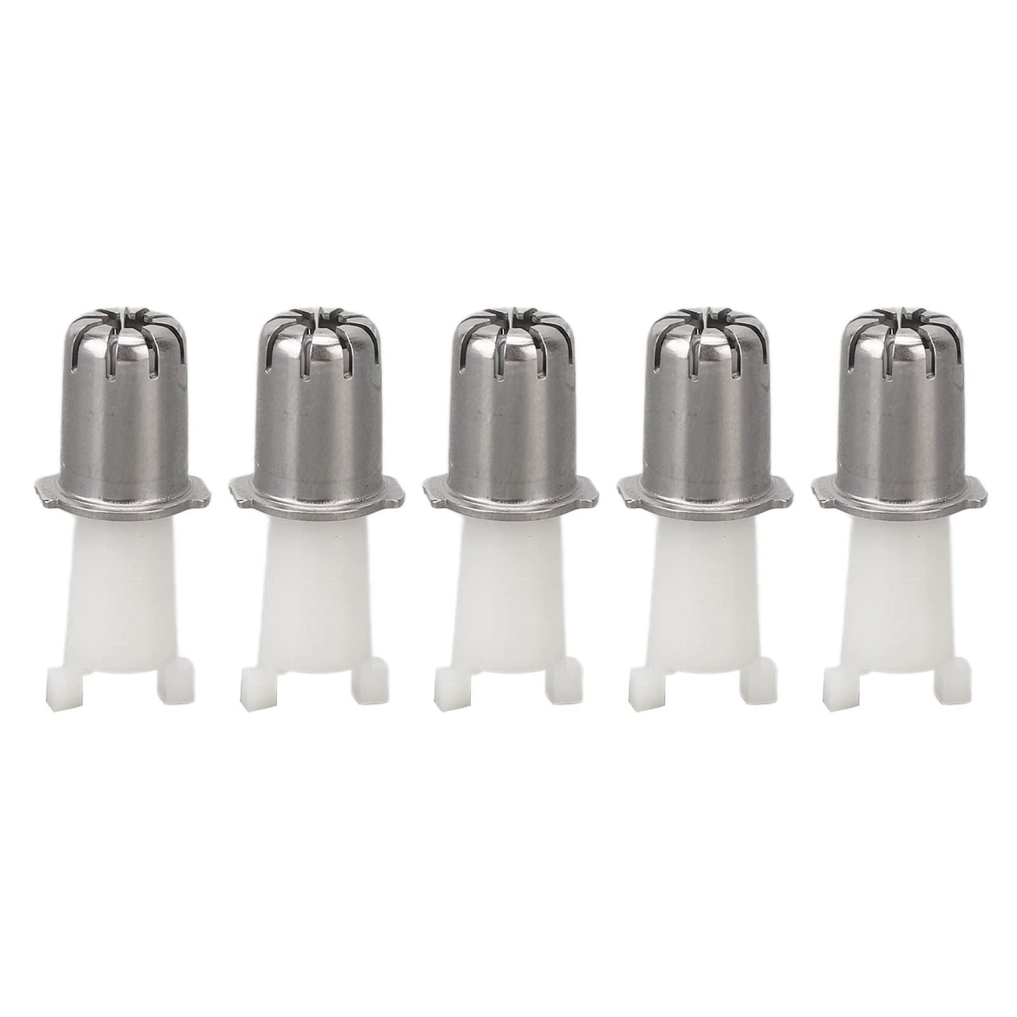 Saluaqui Nose Hair Trimmer Head, 10pcs Universal Replacement Clipper Blade Heads, Fitting, Ideal Replacement, Easy Cleaning, Portable Size for Daily Beauty and Personal Care Saluaqui