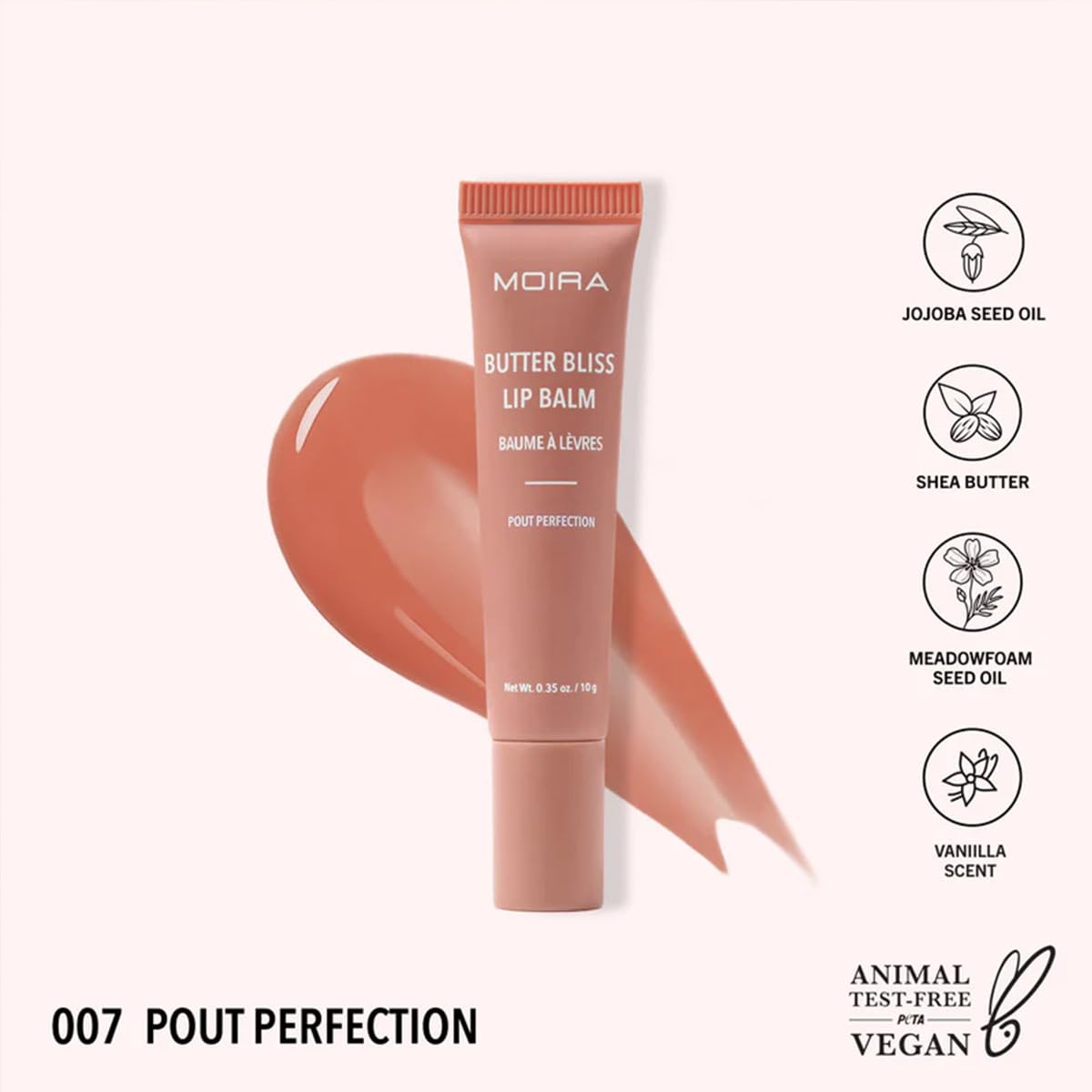 Moira Butter Bliss Lip Balm (007, Pout Perfection) Beauty & Personal Care Moira