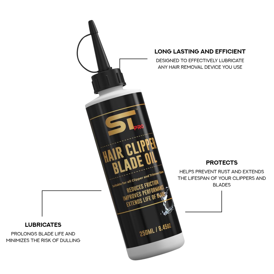 Supreme Trimmer Premium Hair Clipper Blade Lubricating Oil - 250ML Anti-Rust Barber Clipper Oil for Blades, Hair Trimmer - STO925 Beauty and Personal Care Supreme Trimmer