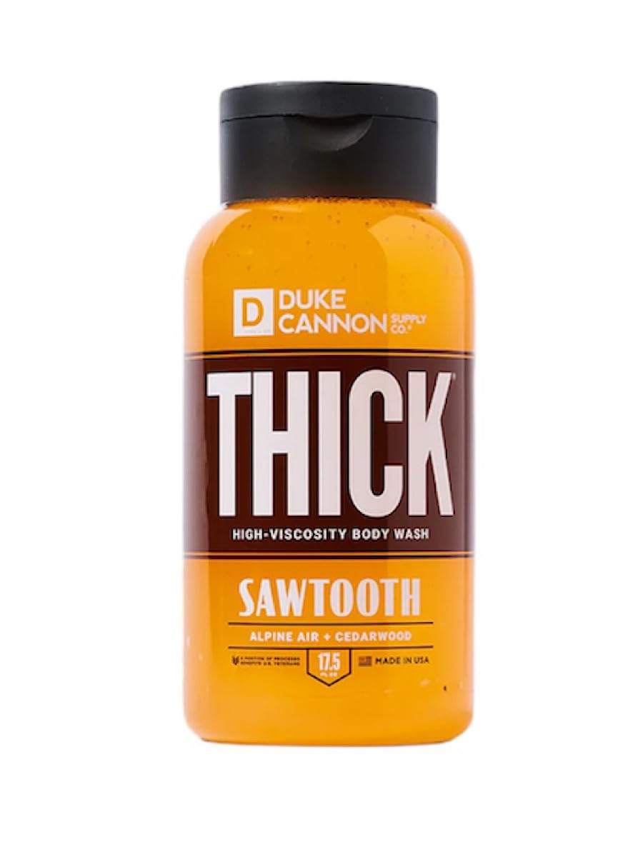Duke Cannon Thick High Viscosity Body Wash - Sawtooth, Alpine Air and Cedarwood Scent, 17.5 oz Beauty & Personal Care Duke Cannon Supply Co.
