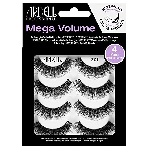 Ardell False Eyelashes Mega Volume 251, 1 pack (4 pairs per pack) Beauty & Personal Care Ardell