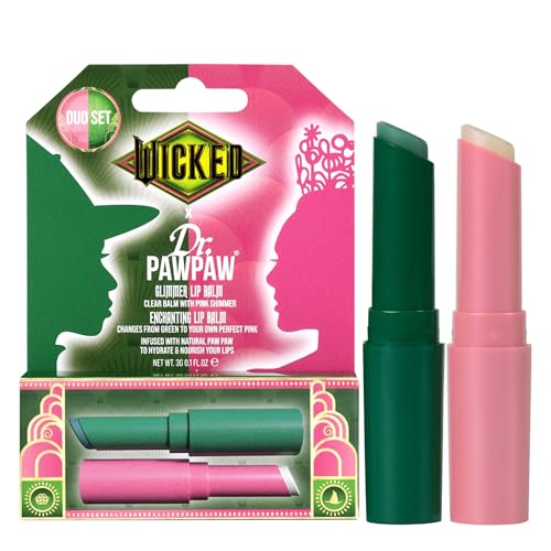 Dr. PawPaw Wicked Enchanting and Glimmer Lip Balm Duo - Moisturizing, Tinted Lip Balm for Women - Vegan, Nourishing, Hydrating - 2 pc Beauty and Personal Care Dr. PAWPAW ORIGINAL BALM