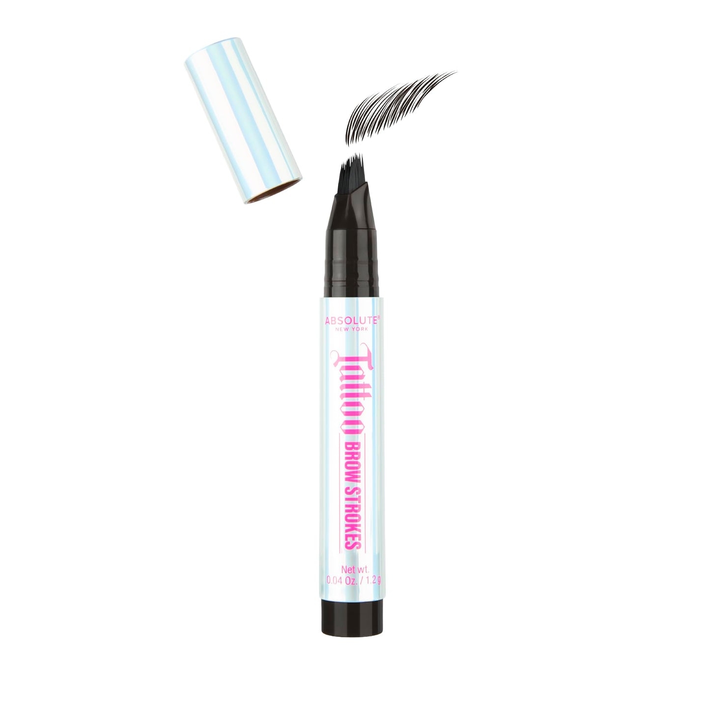Absolute New York Tattoo Brow Strokes, Natural Mirco Bladed Effect, Define and Perfect Brows (MEBT01 Black) Beauty & Personal Care Absolute New York