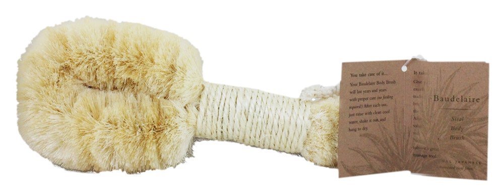 Baudelaire Bath Accessories Sisal Bath Brush 9" (a) Beauty & Personal Care Baudelaire