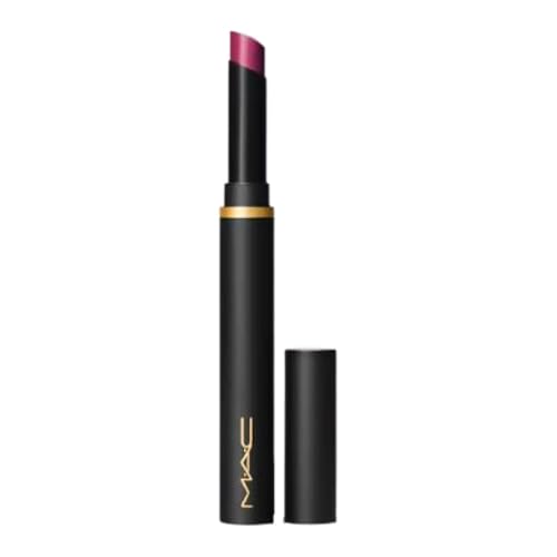 MAC Powder Kiss Velvet Blur Slim Stick Lipstick - 881 Wild Rebel (Mid-Tone Plum) Beauty & Personal Care MAC